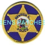 ILLINOIS,NEWTON POLICE HAT PATCH 1_wm